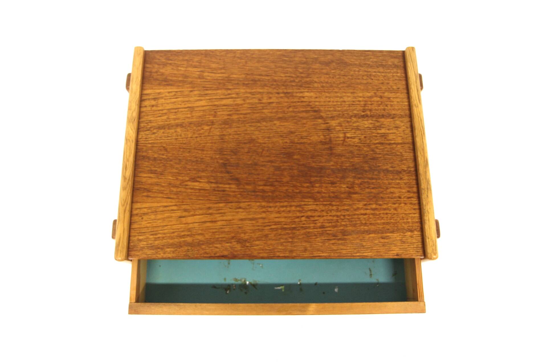 Scandinavian teak and oak bedside table, Sweden, 1960