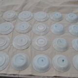 Series of 20 modernist plates Faïencerie de Castres