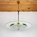 Vintage chandelier attributed to Pietro Chiesa for Fontana Arte, Italy, 1940s.