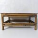 old small bamboo bench vintage step