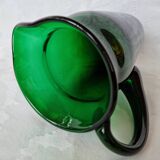 Green glass pitcher