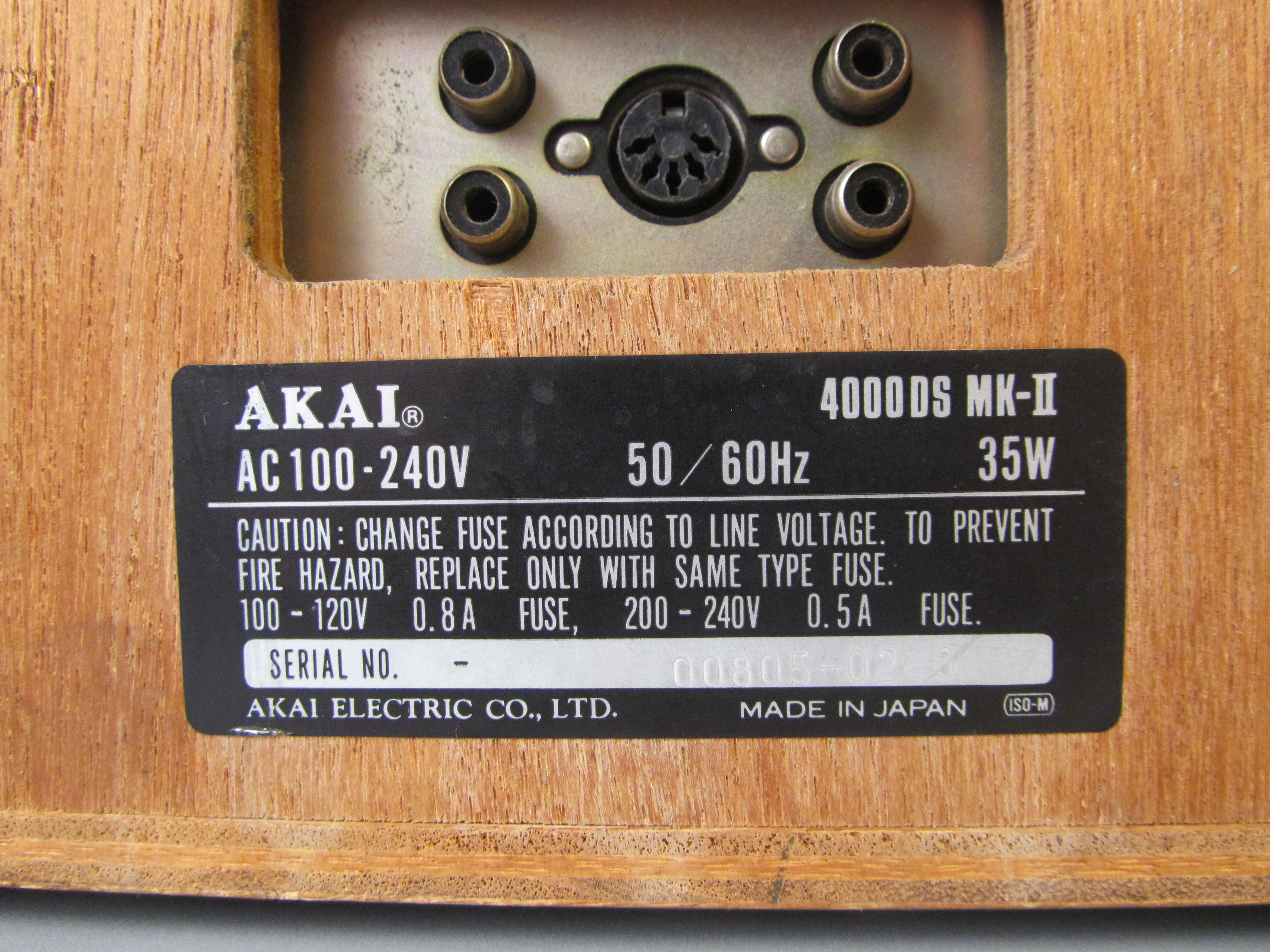 Magnetophone Akai 4000DS MKII Révisé avec quatre bandes supplémentaires