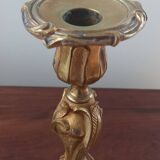 Pair of bronze candlesticks