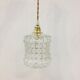 Vintage suspension in transparent diamond tip glass