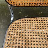 Cesca design chair b32 model in black and chrome