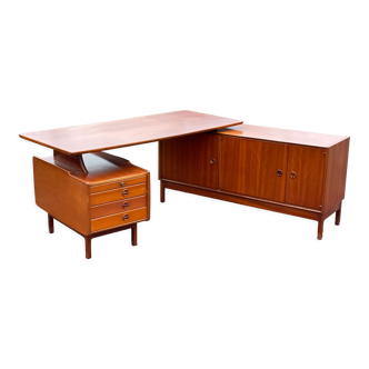 Desk Jacques Hauville 1960 bema and enfilade desk