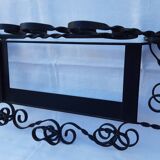 Art deco wrought iron coat hanger