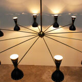 Very large chandelier Italian 24 lights Italian style years 50
