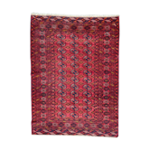 Old Turkmen bukhara handmade handmade wool rug 120x164 cm