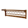 Vintage oak wall coat rack with braided cord 1960s