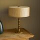 "Faux Bamboo" table lamp in patinated brass from the 1960s.