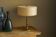 "Faux Bamboo" table lamp in patinated brass from the 1960s.