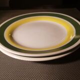Duo of plates model Florida - Sarreguemines/Digoin - 1950s/1960s