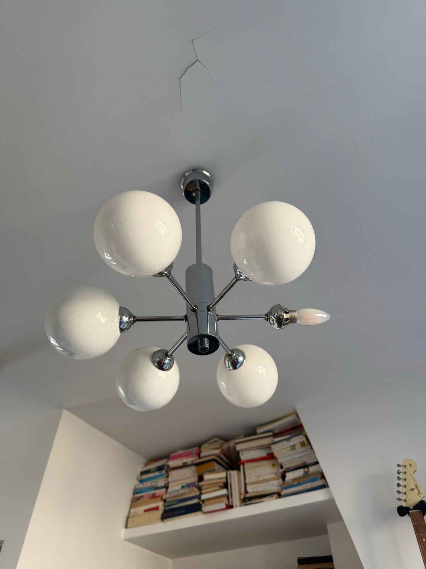 Authentic vintage ceiling light from the 1970s.