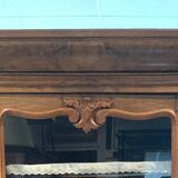 Louis Philippe display case in 19th century walnut