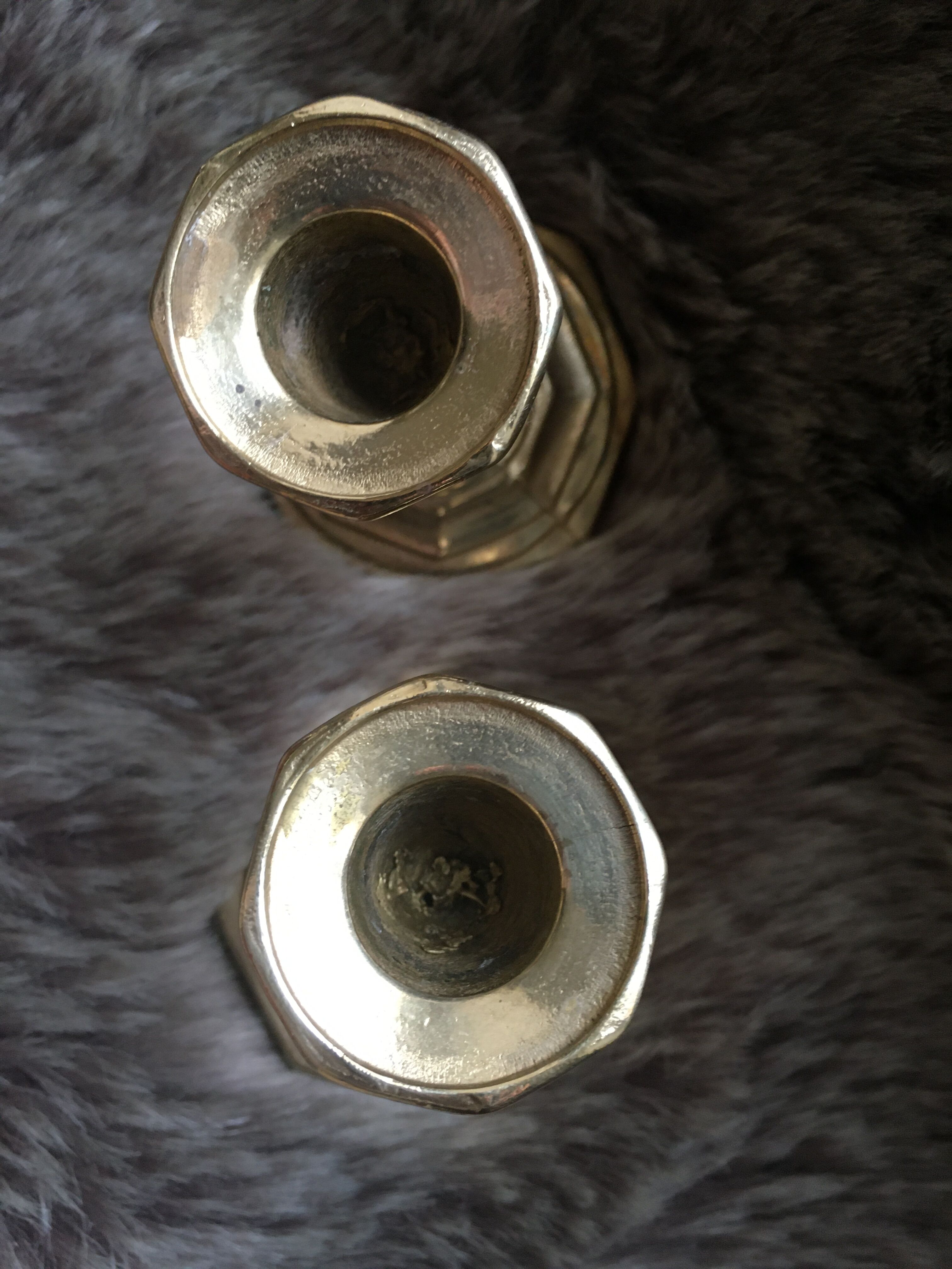 Golden brass candlesticks nijhof holland