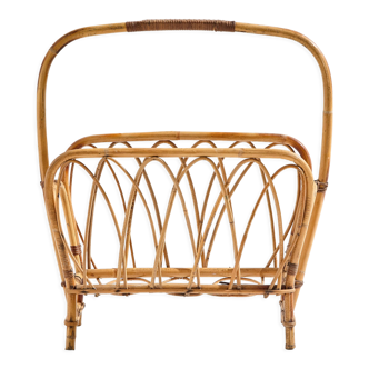 Bamboo magazine rack