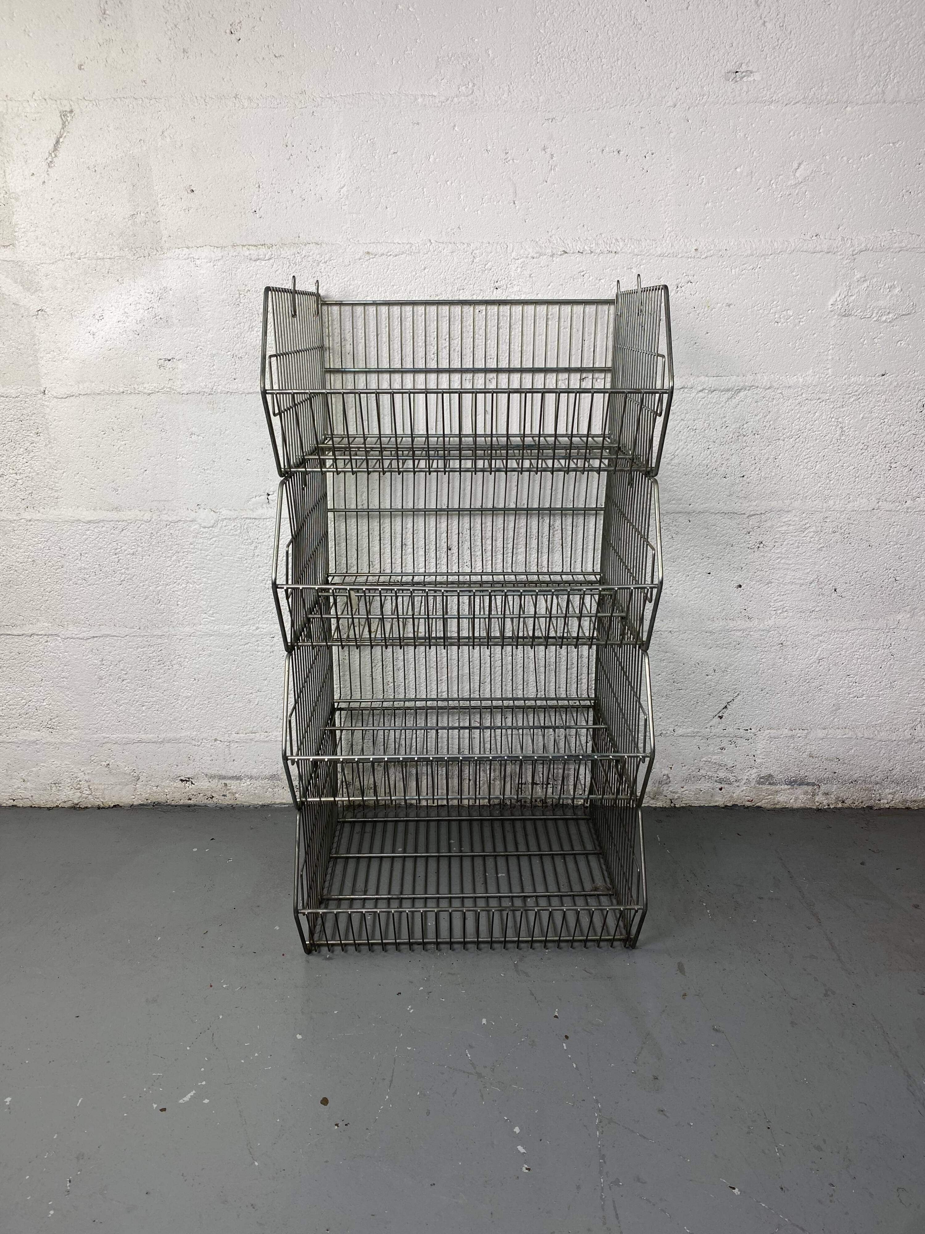 Modular industrial wire shelves
