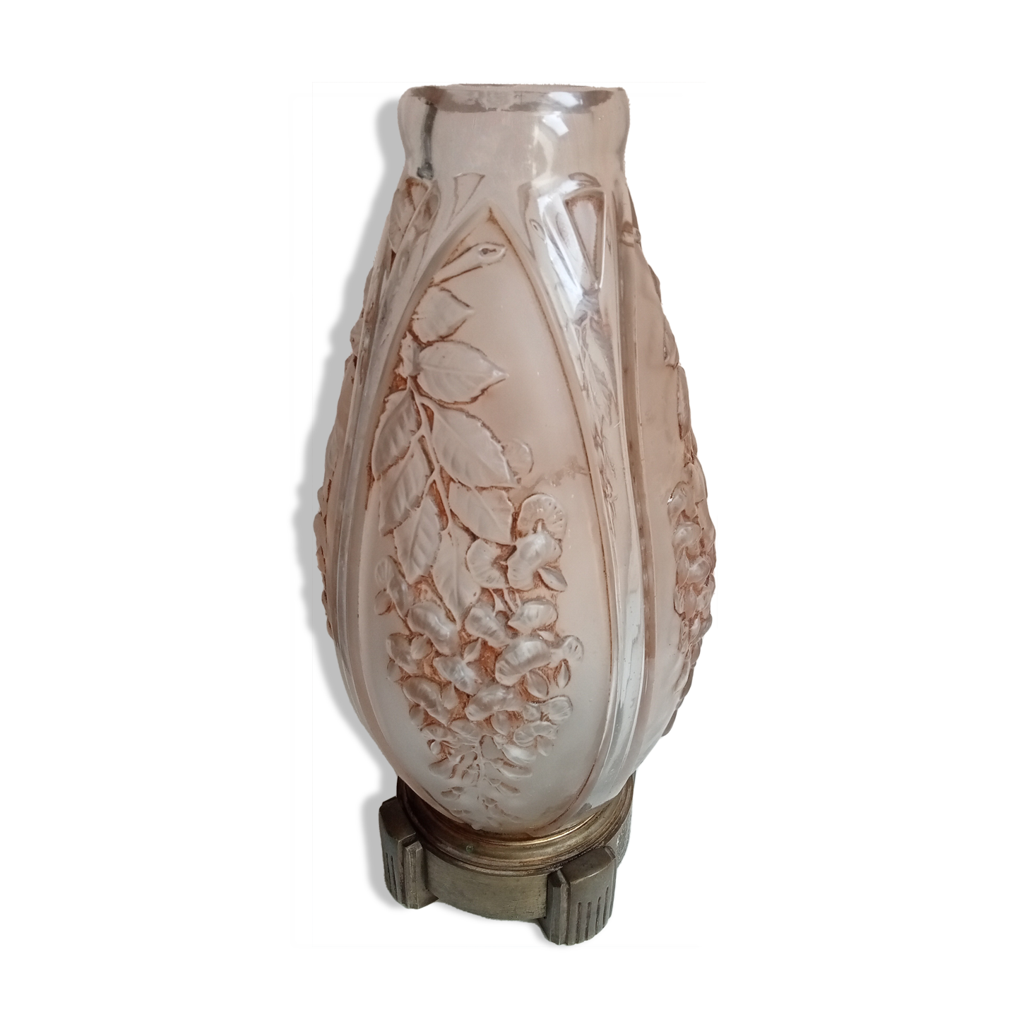 Vase lamp signed Daillet, periode art deco 1900-29, height 26 cm