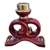 Art deco candle holder. Bordeaux