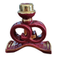 Art deco candle holder. Bordeaux