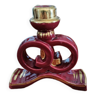 Art deco candle holder. Bordeaux