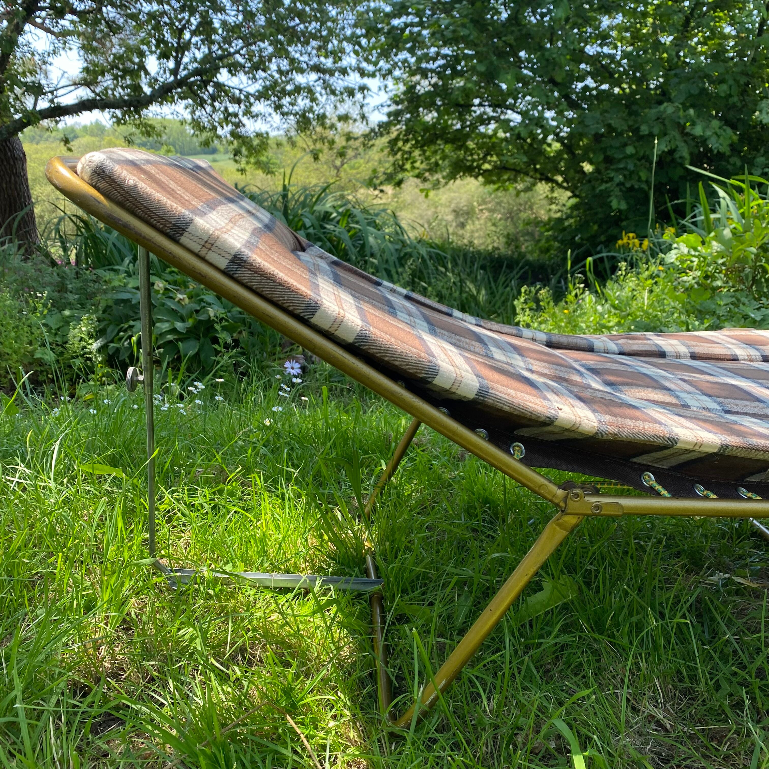 Deckchair, Lafuma camp bed, 70s
