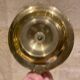 Large vintage brass cellar rat hand candlestick