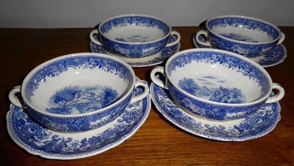 4 Bols à Bouillon Villeroy et Boch Burgenland Tres bon état