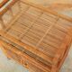 Meuble de rangement vintage en rotin
