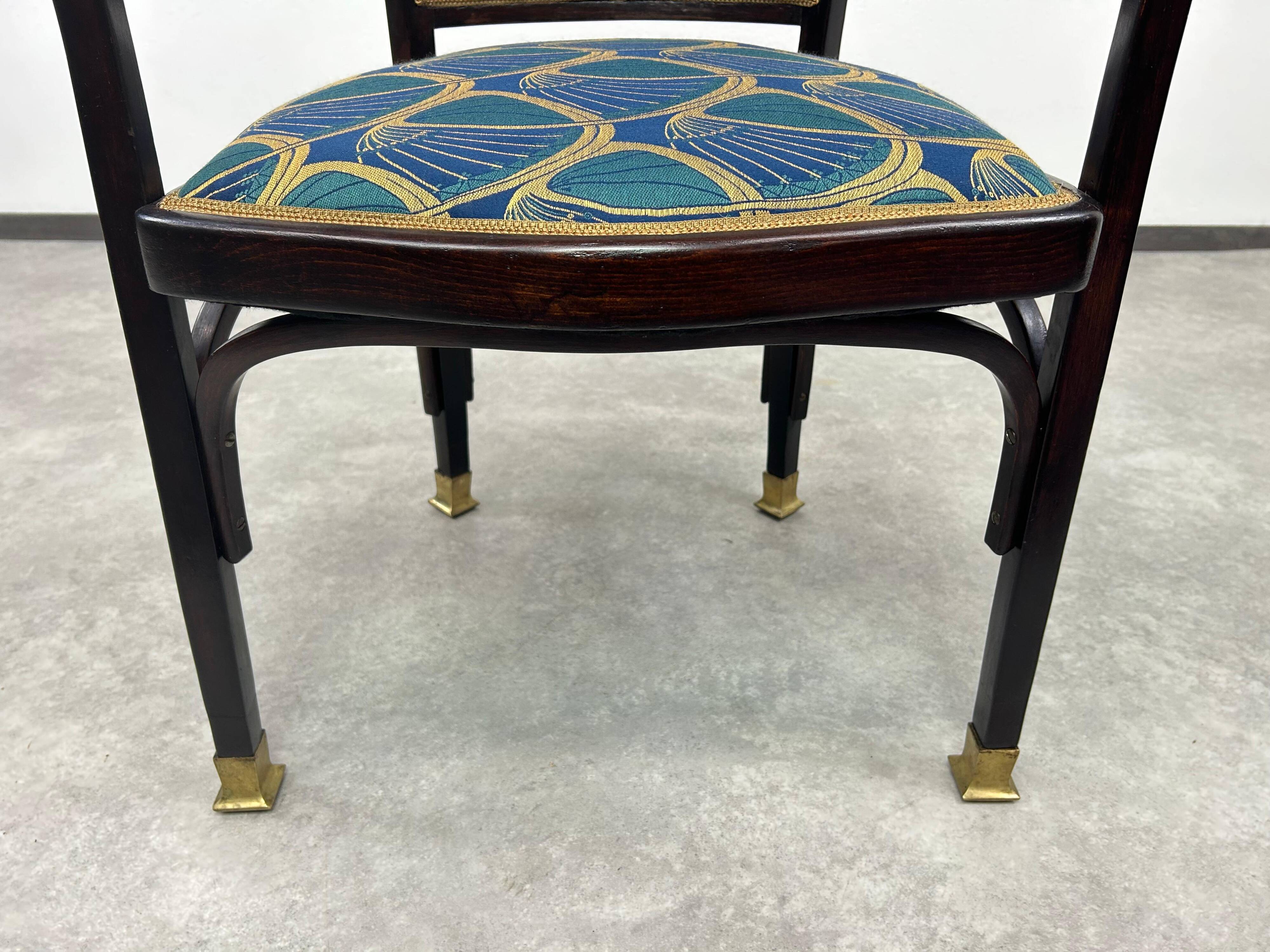 Chaise de bureau Jugendstil no.717 par Gustav Siegel