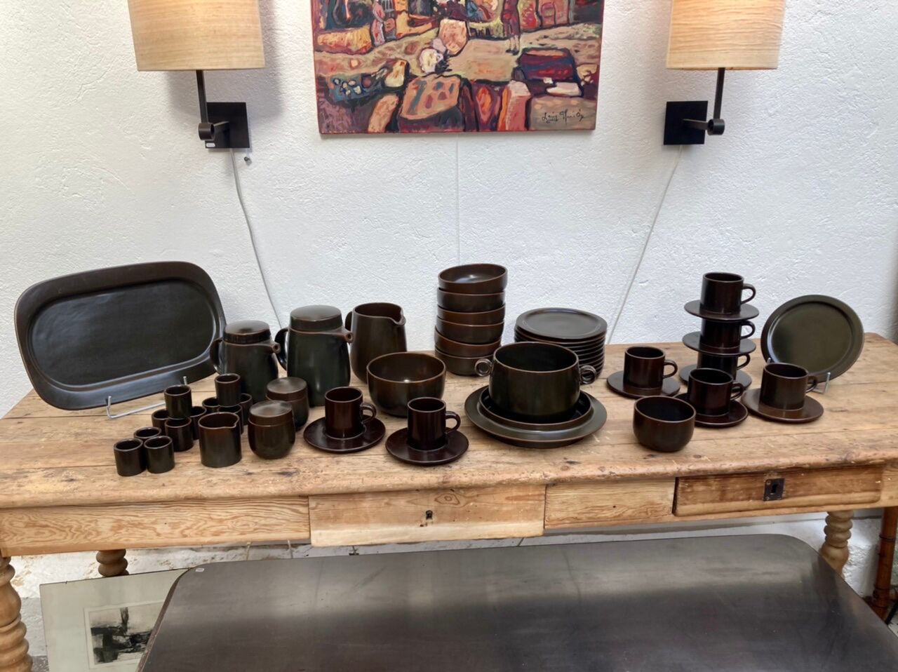 Rosenthal service in brown porcelain