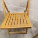 Paire de chaises pliantes Ikea 1970 couleur miel