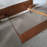 Lit scandinave en teck vintage
