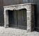 Louis XV fireplace in grey Saint Anne marble, 18th century.