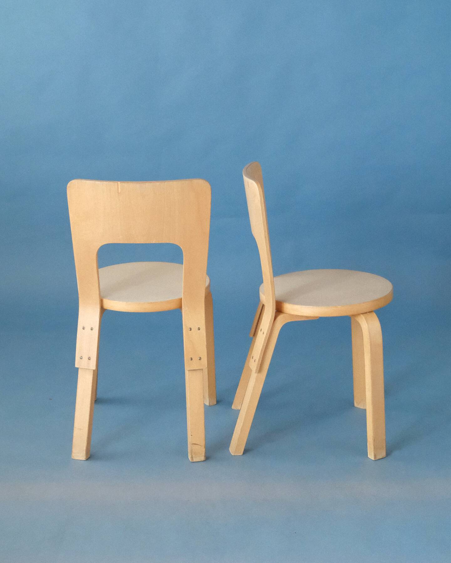 Set of 4 Chair 66, Alvar Aalto, Artek