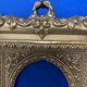 Pair of brass photo frames