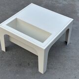 Vintage table with magazine holder, 70s space age