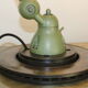 Jielde lamp 2 arms green hammered hammered