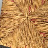 Straw corner chair for children