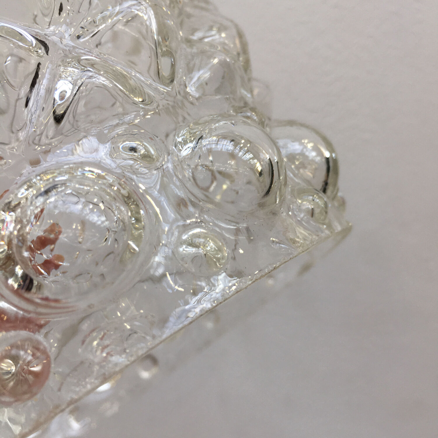 Vintage glass pendant lamp