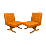 A pair of armchairs by ludvik volak, drevopodnik holesov, czechoslovakia, 1960s