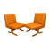 A pair of armchairs by ludvik volak, drevopodnik holesov, czechoslovakia, 1960s