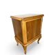 Tables de chevet italiennes en placage de noyer du milieu du siècle, années 1960.