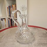 Crystal carafe stamped Saint-Louis Trianon
