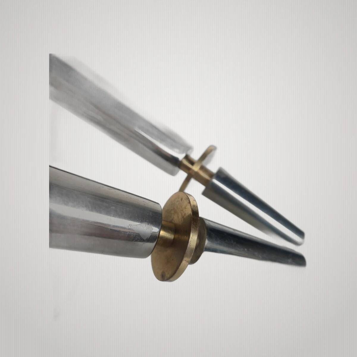 Exceptional double torch wall light modernist Arlus 50s height 44cm
