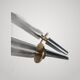 Exceptional double torch wall light modernist Arlus 50s height 44cm