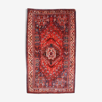 Tapis persan ghashghaï Iran 125 cm x 217 cm laine sur laine nouée main vers 1900