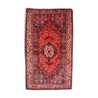 Persian Ghashghaï Iran 125  x 217 cm, Wool On Wool Knotted Hand, Circa 1900"