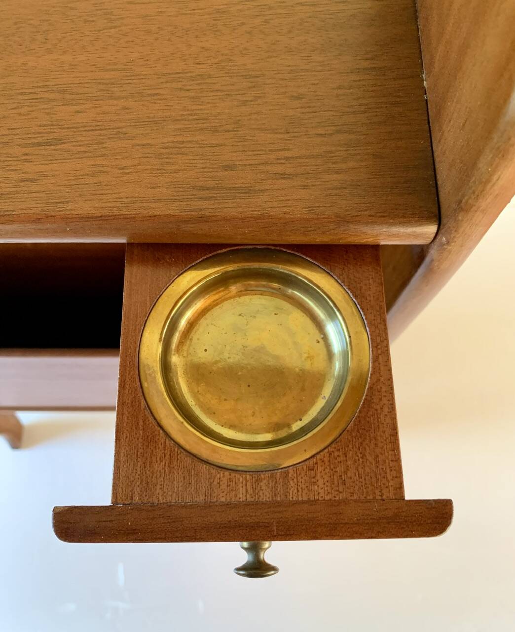 Vintage side table with magazine rack, 1960s